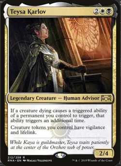 Magic The Gathering, Teysa Karlov, Ravnica Allegiance, Regular - Image 1