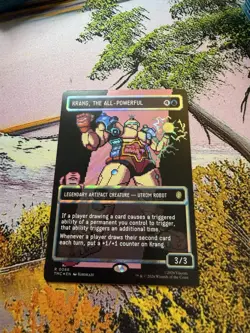 Krang, the All-Powerful - Surge Foil Extended Art TMC NM MTG R 0086 TMNT Magic - Image 1