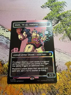 Krang, the All-Powerful - Surge Foil Extended Art TMC NM MTG R 0086 TMNT Magic - Image 2
