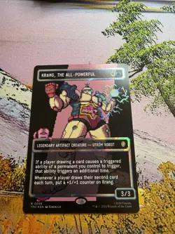 Krang, the All-Powerful - Surge Foil Extended Art TMC NM MTG R 0086 TMNT Magic - Image 4