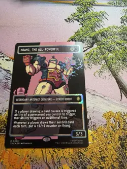 Krang, the All-Powerful - Surge Foil Extended Art TMC NM MTG R 0086 TMNT Magic - Image 5