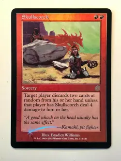 ✨ Skullscorch FOIL ✨ Torment - MTG Magic - Vintage Red Rare - NM- - Image 1