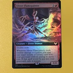 Efreet Flamepainter | Extended Art Foil | R | 310 | Strixhaven | MTG - Image 1