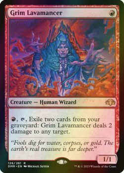 MTG Grim Lavamancer Foil ** Dominaria Remastered ** English (NM) - Image 1