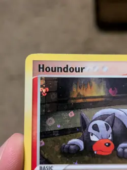 2004 Pokemon EX Team Rocket Returns Houndour Reverse Holo #59/109 LP - Image 5