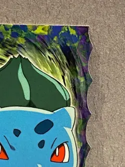 1999 Topps Pokemon Evolution - Bulbasaur, Blue Logo, Die-Cut - Image 4
