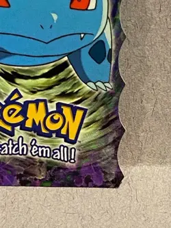 1999 Topps Pokemon Evolution - Bulbasaur, Blue Logo, Die-Cut - Image 5