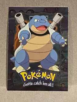 Topps Pokemon First Movie Foil Stage 3 #09 E9 of 12 Blastoise Blue Logo - Image 1