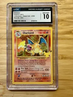 Pokemon Charizard CGC 10 Celebrations Classic Collection 4/102 Holo - Image 1