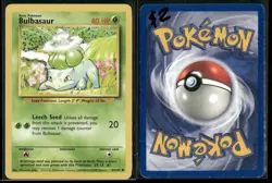 ✰ BULBASAUR 44/102 COMMON BASE SET UNLIMITED POKEMON ✰ DMG - Image 1