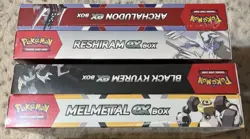 Pokemon Black Kyurem/Melmetal EX And Reshiram/Archaludon Collection Box Bundle - Image 3