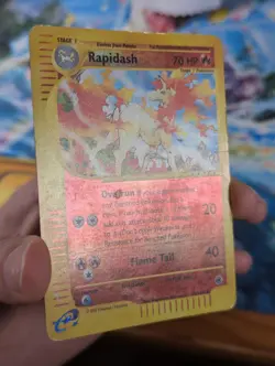 Rapidash 62/165 Expedition Holo Reverse Foil Rare E Reader Series Pokemon HP 🔥 - Image 3