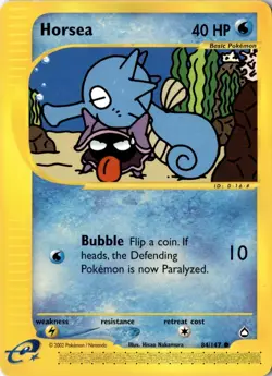 Horsea 084/147 - Aquapolis - Pokemon - LP - Image 1