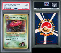 ERIKA'S VILEPLUME 1998 POKEMON JAPANESE GYM #45 HOLO PSA 9 - Image 3