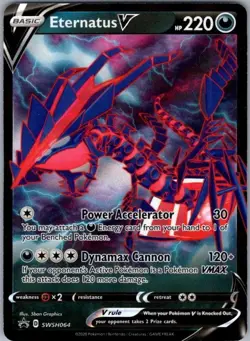 Pokemon Card Eternatus V SWSH064 Black Star Promo - Near Mint - Image 1