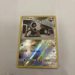 Pokemon card - Aron Reverse Holo - Crimson Invasion 65/111 - nm+ - Image 1