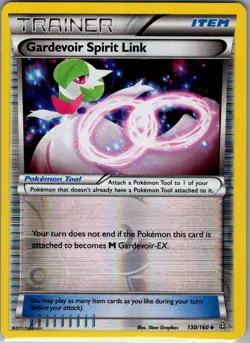 Gardevoir Spirit Link 101/114 Reverse Holo XY - Steam Siege - Pokemon Card - NM - Image 1