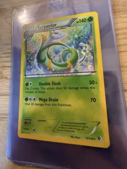 Pokemon TCG Serperior Holo Card 13/149 Cosmos Boundaries Crossed - Image 3
