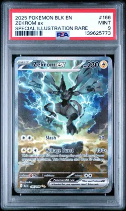 *PSA 9* Zekrom ex 166/086 - Black Bolt - SIR Mint Rare Pokemon Card - Image 1