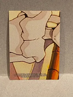 Pikachu Sticker Card - Topps Pokemon The First Movie Blue Label First Printing - Image 2