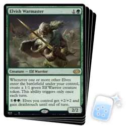 ELVISH WARMASTER X4 Jumpstart 2022 Magic MTG MINT CARD - Image 1