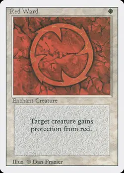 MTG Red Ward ** Revised Edition ** English (NM) - Image 1