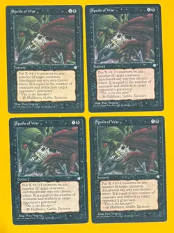 MTG SPOILS OF WAR (x 4) Ice Age (OldManMTG 006-012) - Image 1