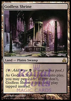 Godless Shrine 1x MTG GPT Guildpact Rare MINT land white black - Image 1