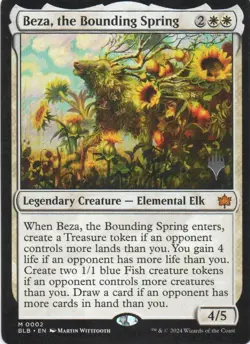 MTG: Bloomburrow: Promo Pack Beza, the Boundless Spring: LP Condition - Image 1