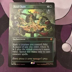 MTG TMNT Pizza Exclusive - Food Chain Borderless Foil - Image 1