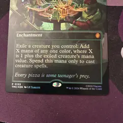 MTG TMNT Pizza Exclusive - Food Chain Borderless Foil - Image 3