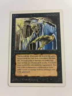 Magic The Gathering MTG LICH Unlimited Edition MP Moderately Played - Image 1