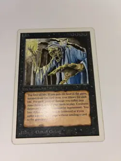 Magic The Gathering MTG LICH Unlimited Edition MP Moderately Played - Image 2