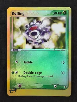 Pokemon Koffing 54/109 EX Ruby & Sapphire Reverse Holo 50HP 30 Attack - Image 1