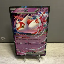 Pokemon Latias ex Double Rare Sv08: Surging Sparks Holo 076/191 210 HP EX Basic - Image 1
