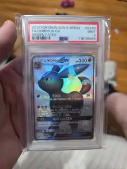 Pokemon Umbreon GX SV69/SV94 Hidden Fates Shiny Vault PSA 9 - Image 1