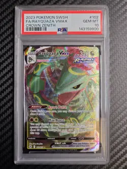 PSA 10 RAYQUAZA VMAX 102/159 FULL ART CROWN ZENITH POKEMON TCG GEM MT - Image 2