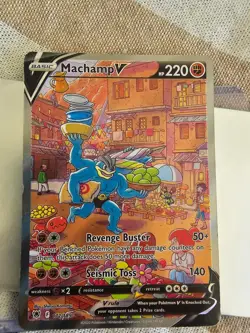 Pokemon 2022 Astral Radiance Machamp V FA #172/189 - Image 2