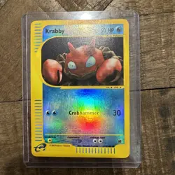 Krabby 115/165 Reverse Holo Expedition Base Set 2003 Vintage LP - Image 1