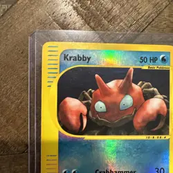 Krabby 115/165 Reverse Holo Expedition Base Set 2003 Vintage LP - Image 2