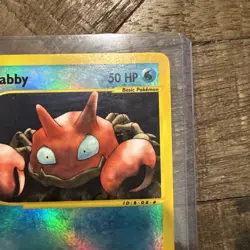 Krabby 115/165 Reverse Holo Expedition Base Set 2003 Vintage LP - Image 3