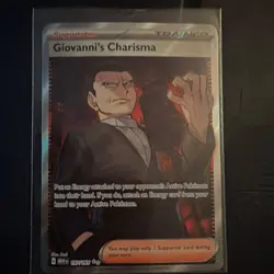 Pokemon Giovanni's Charisma 197/165 Scarlet & Violet 151 Ultra Rare Holo Trainer - Image 1