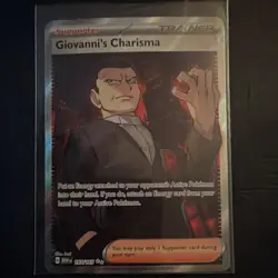 Pokemon Giovanni's Charisma 197/165 Scarlet & Violet 151 Ultra Rare Holo Trainer - Image 2