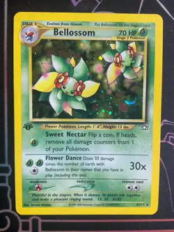 Pokemon Neo Genesis 1st Edition 3/111 Holo Bellossom NM 💎 - Image 1