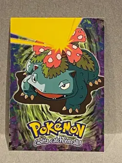 1999 Topps Pokemon #03 Venusaur Stage 3 #E3 Blue Logo Vintage - Image 1