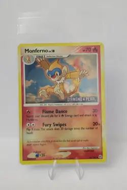 Pokemon: Monferno #56/130 REVERSE HOLO [Diamond & Pearl STAMPED] BK Promos - Image 1