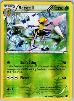 Beedrill 3/116 Rare Plasma Freeze Pokemon Reverse Holo NM - Image 1