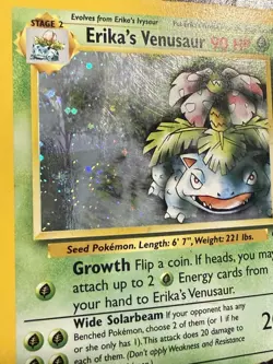 Erika’s Venusaur 4/132 Holo Gym Heroes WOTC Pokemon LP - Image 3