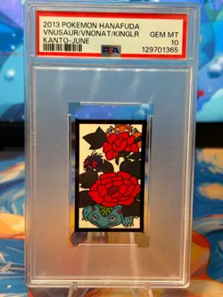 2013 Pokemon Hanafuda Venusaur Venonat Kingler PSA 10 GEM MINT Kanto June - Image 1