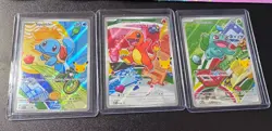 Charmander Squirtle Bulbasaur 37 38 39 First Partner 30th 1st Gen set Pokemon - Image 1